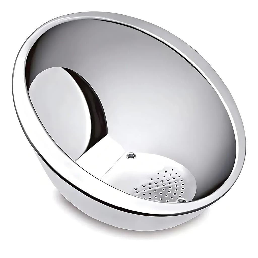 Escorredor De Arroz Inox Multiuso Lava Alimentos 20cm