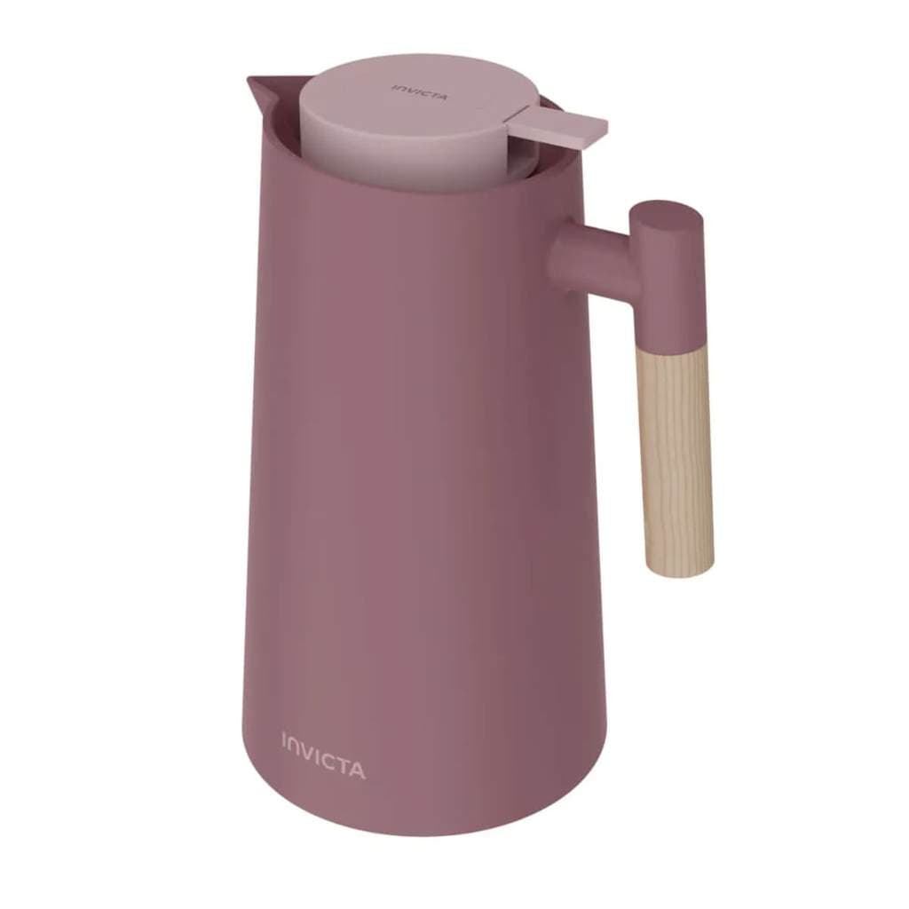 Garrafa Térmica Cori com Gatilho 1L Rosa Vintage - Invicta