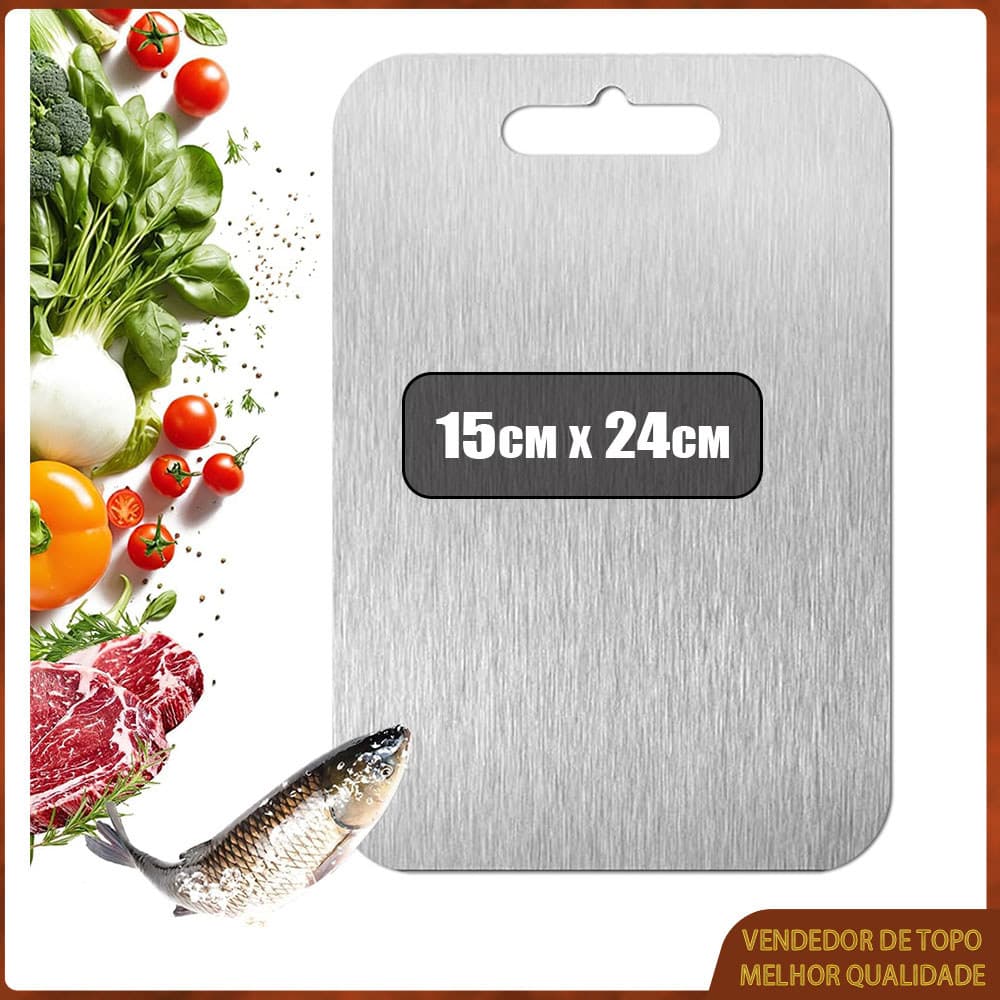 Tábua de corte de cozinha Tábua de corte dupla face de qualidade alimentar Adequada para carne fruta e vegetais 15x24cm