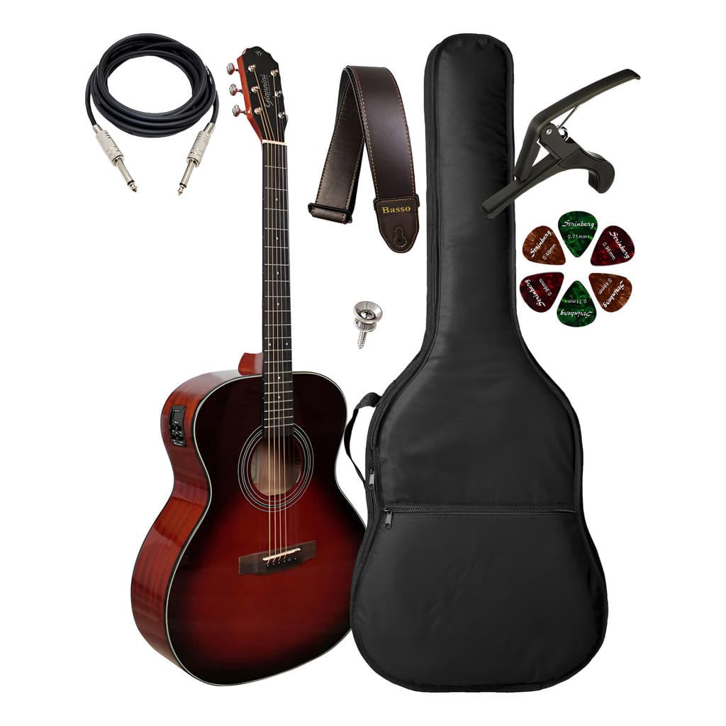 Violão Elétrico Giannini Gaf Db + Capa, Acessórios E Sf-112