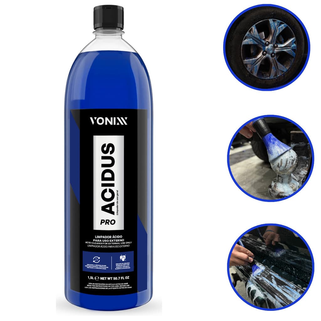 Limpador Automotivo Roda Chassi Plástico Acidus Pro Vonixx