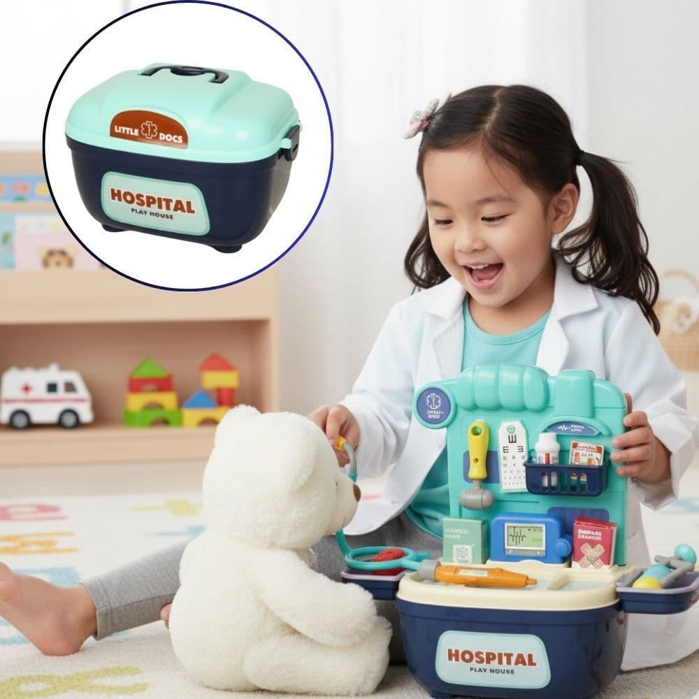 Brinquedo Infantil Kit Médico Maleta Doutor Hospital Enfermeira menina menino dia das crianças natal presente