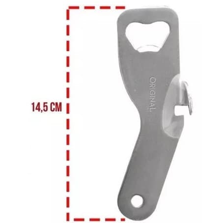 Abridor Abridores 14,5cm Copa Para Abertura de Latas e Garrafas  Line Inox