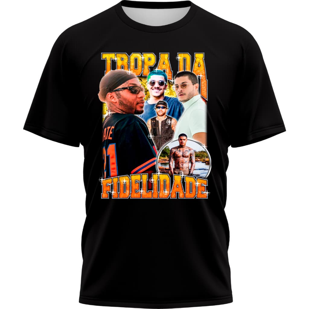 Camiseta Manga Curta Tropa Da Fidelidade Meme 100% Algodão Unissex
