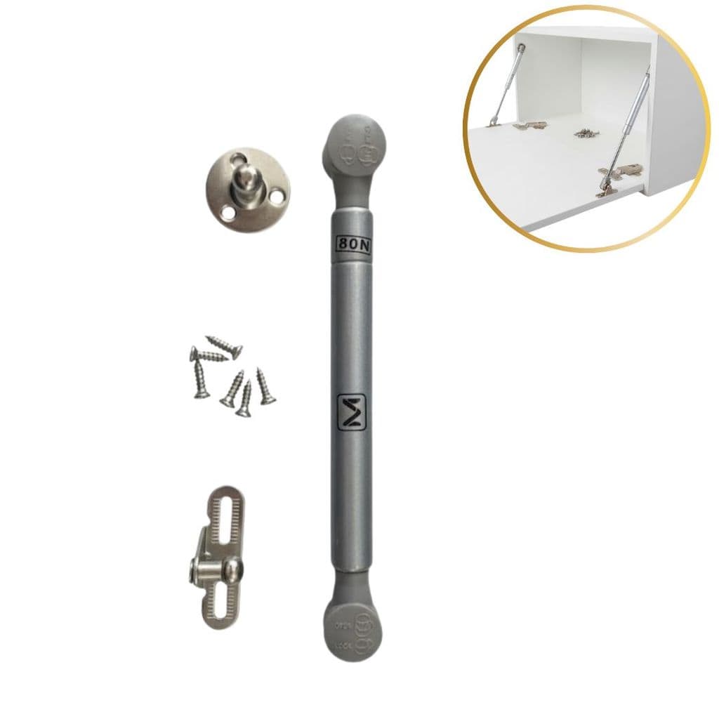 Pistão a Gás Inverso 80N Metalnox