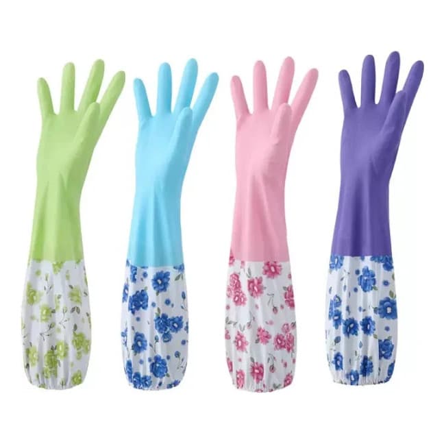 Luvas De Borracha À Prova D'água Manga Longa 49cm | Ferramentas De Limpeza Doméstica