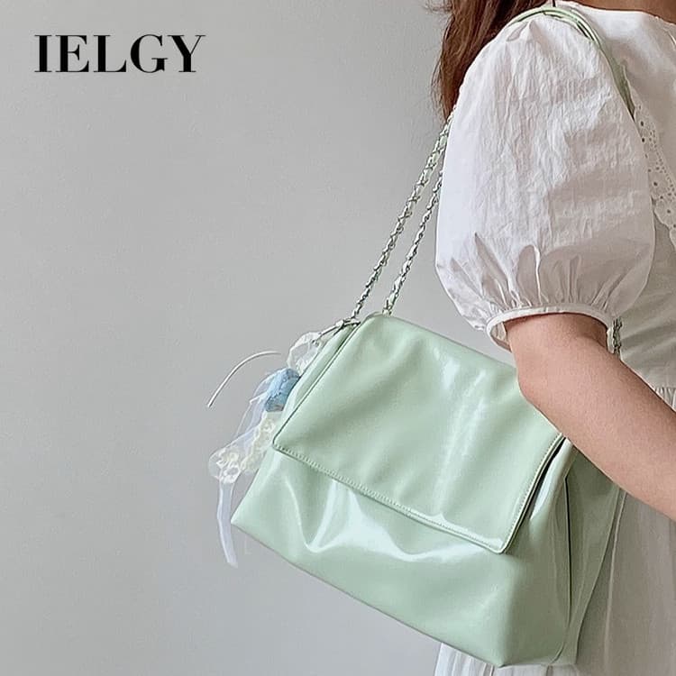 IELGY Bolsa feminina pequena corrente fresca nas axilas bolsa de ombro de viagem de grande capacidade
