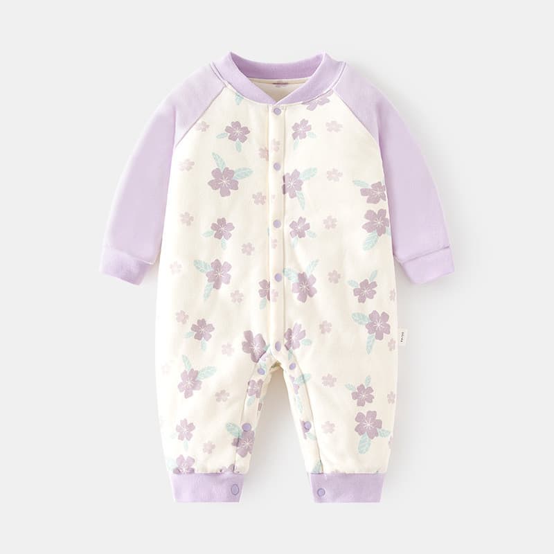 Bebê bebê acolchoado engrossado macacão bebê acolchoado quente outono inverno roupas macacão Folio macacão bebê crianças