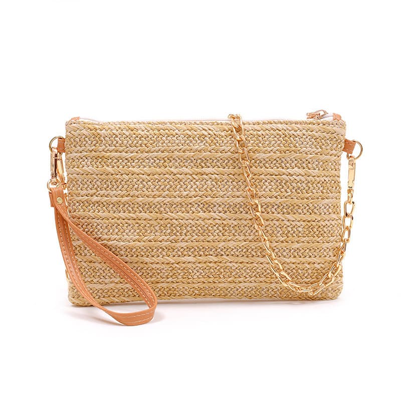 Bolsa crossbody de palha feminina 2024 bolsa feminina bolsa de tecido senhoras ombro crossbody bolsa de praia R2JU