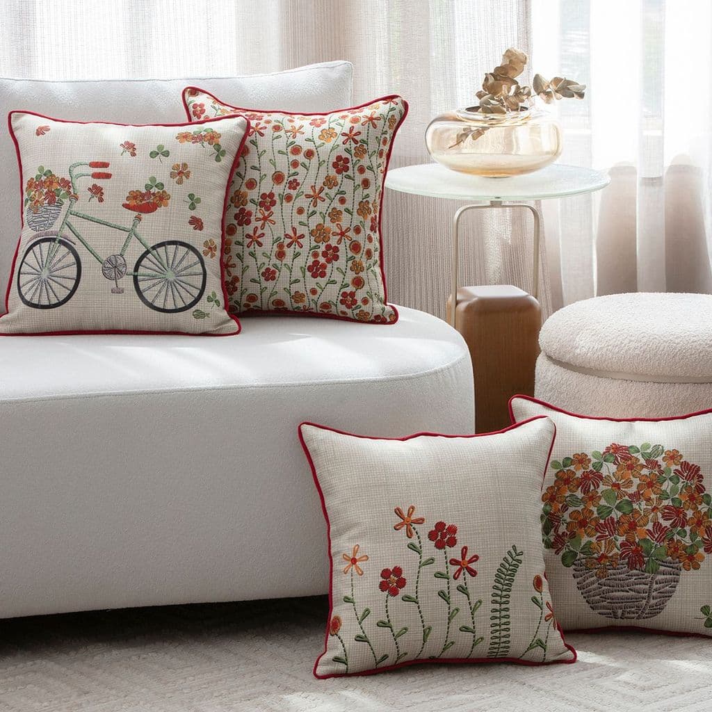 Capa de Almofada Jolitex Sofá Decorativa Adeline 43x43cm
