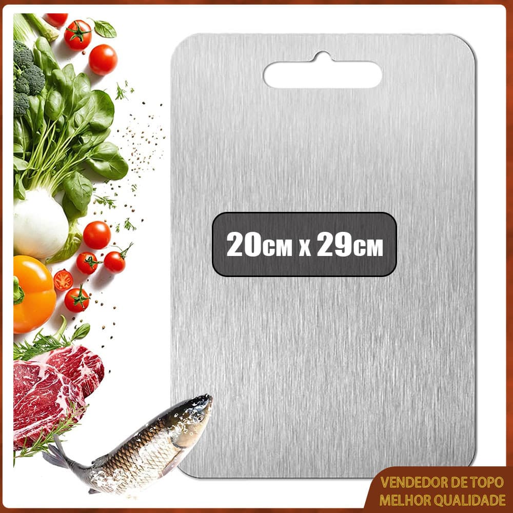 Tábua de corte de cozinha Tábua de corte dupla face de qualidade alimentar Adequada para carne fruta e vegetais 20x29cm