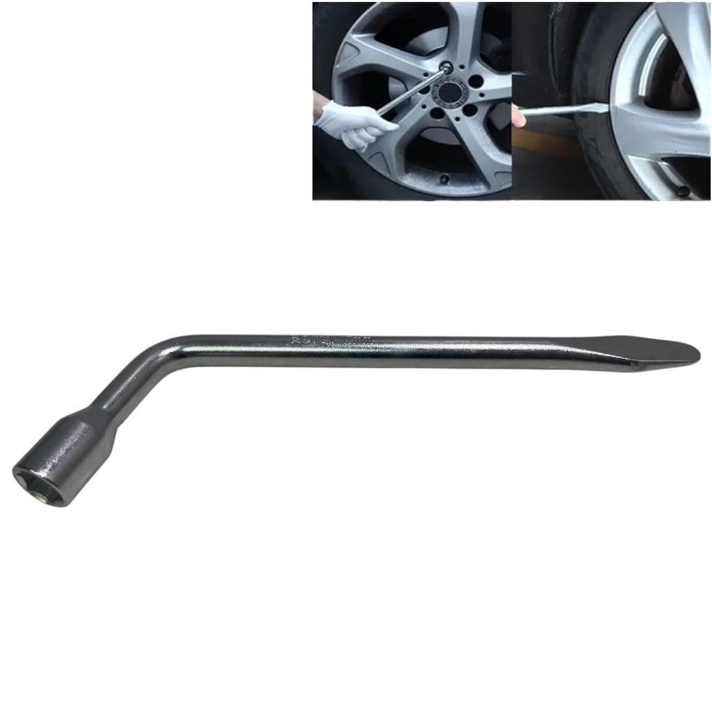 Chave De Roda L 17mm com Espátula  Fox Gol Golf Parati Polo Up 206 207 208 307 C3 C4 Celta Vectra Corsa Astra
