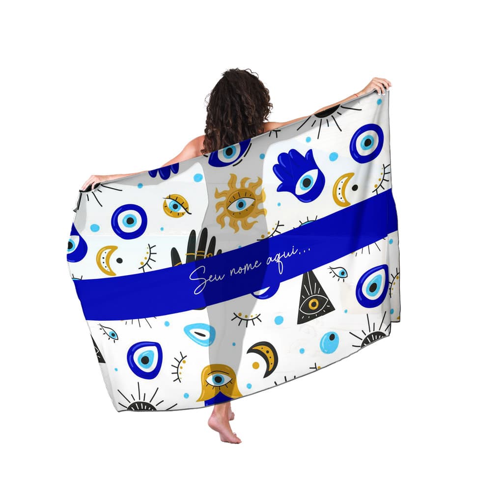 Canga Com Nome Personalizado Saida de Praia Mandala 28