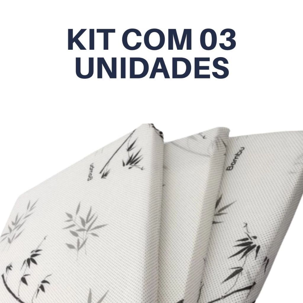 Kit 3 Colchonetes Bamboo Para Camping Academia e Hospedagem 188x78x5cm