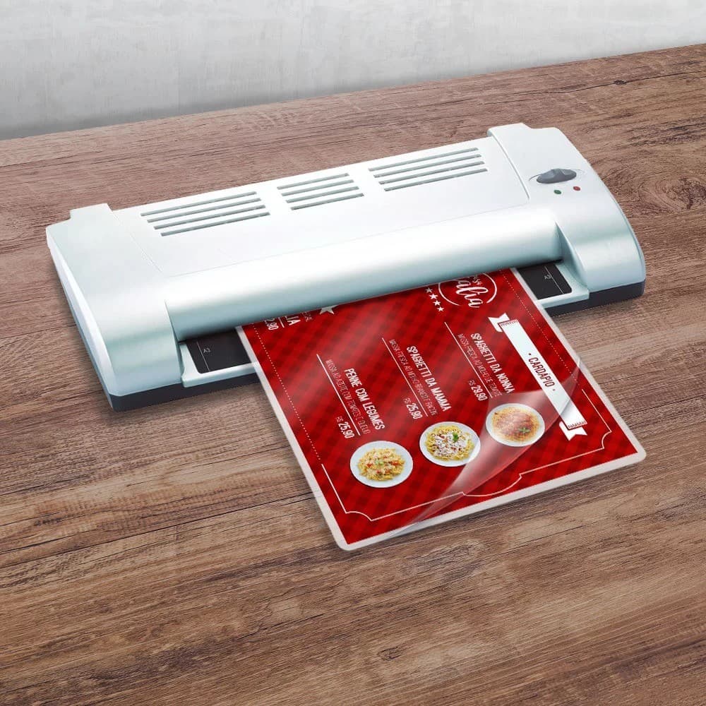Plástico para plastificação 125 Micras 170mm x 226mm x 0 05mm 1/2 Ofício Spiral