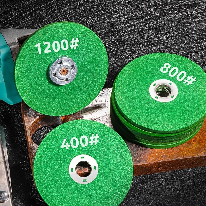 1 Conjunto De 3 Rebolos De Resina Para Rebarbadora , Pedra De Amolar De 100 Mm Moagem , Remoção De Ferrugem E Roda De Po
