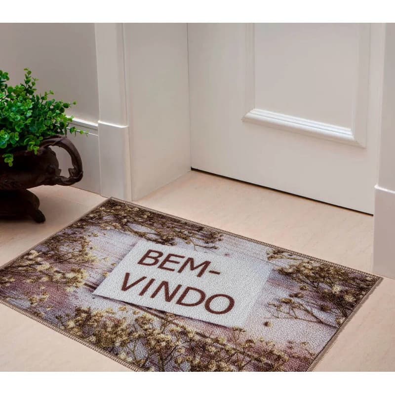 Tapete 0,40 x 0,60 Para Porta da Sala ou Cozinha Várias Cores