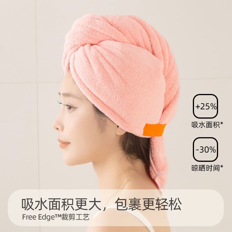 Touca de secagem de cabelo Super absorvente de secagem rápida estilo de uma peça 2025 novo estilo feminino adulto cabelo