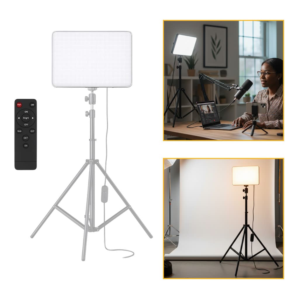 Ring Light Painel Led Tpfoto RL-11 Bicolor com Controle Remoto Bivolt