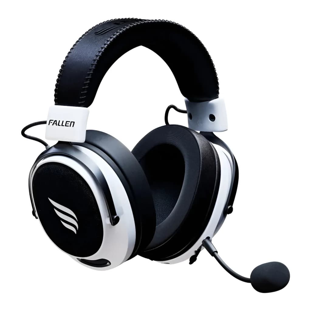 HEADSET GAMER FALLEN MORCEGO PRO WIRELESS 2.4GHZ BRANCO