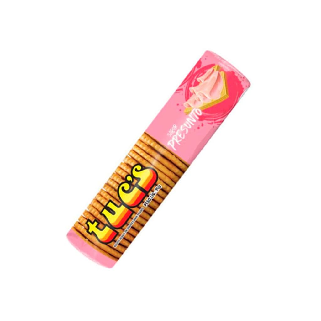 Kit C/ 6 Biscoito Din Cracker's Presunto Tuc's 100g