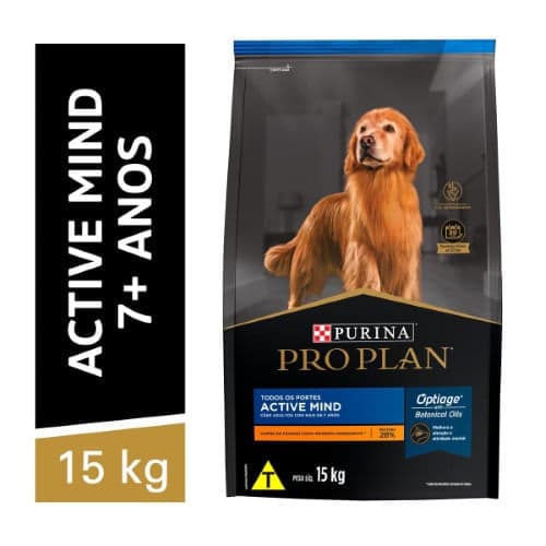 Ração para cães Pro Plan Active Mind 7+ anos - 15kg