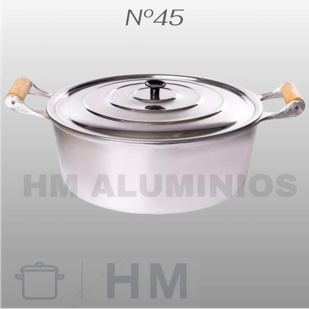 Panela Grande em Alumínio Fundido Nº45 / LINHA PREMIUM 26 LITROS