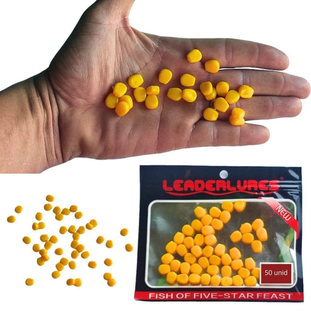 Milho Artificial de Silicone UltraRealista para Pescaria - Isca Eficiente