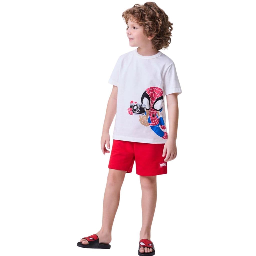 Conj. Camiseta e Bermuda Spider Man - Bimbi