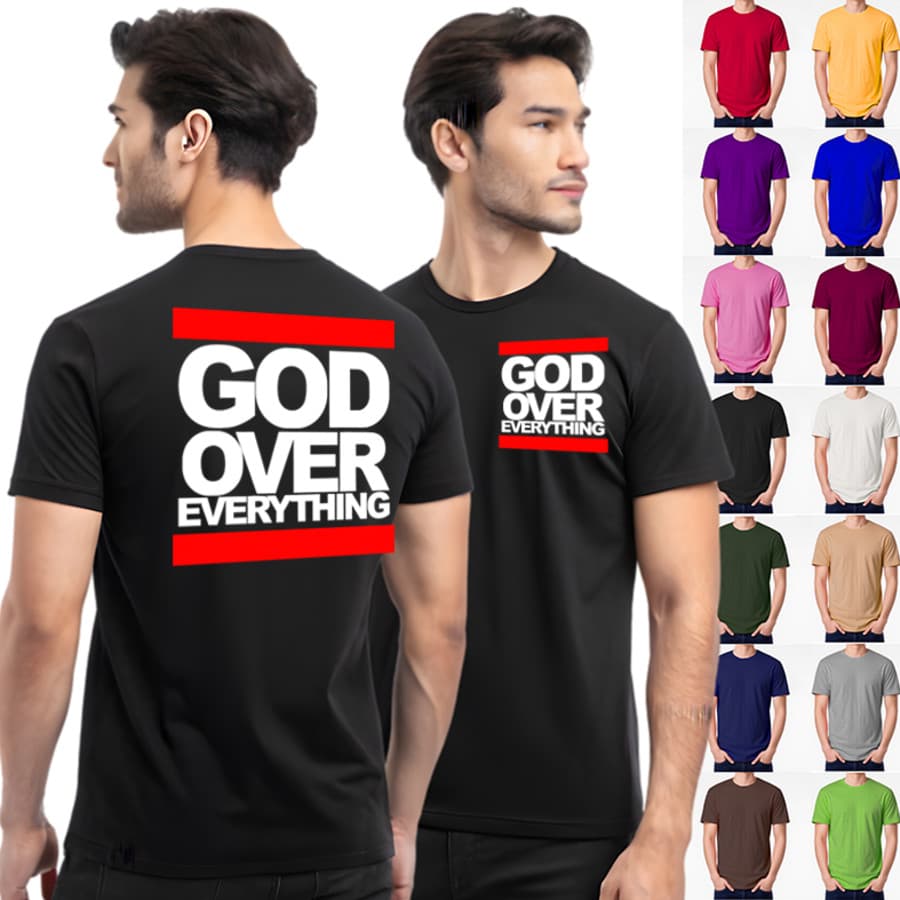 Camiseta Unissex Deus é Tudo Jesus Cristo Fé Amor Católica 100% Algodão Feminina Masculina T-Shirt Confortável Estilosa