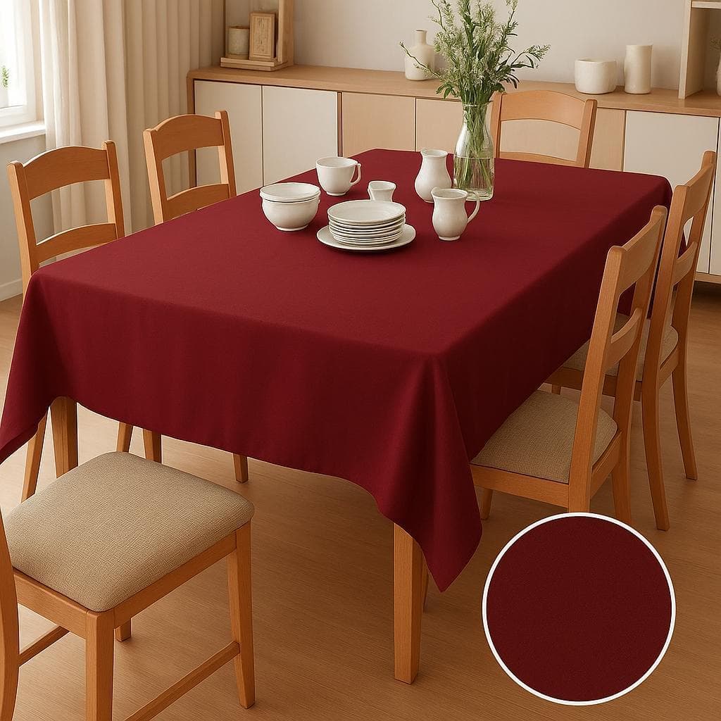 Toalha De Mesa 4 e 6 Lugares/Cadeiras Retangular Oxford Liso Cozinha Sala De Jantar
