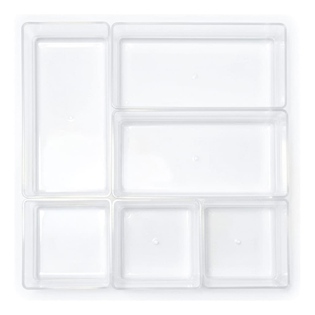 Conjunto C/ 6 Organizadores De Acrílico Transparente Multiuso
