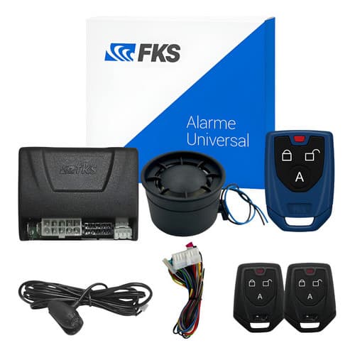Alarme Universal Fks + Controle Para Alarme Sensor Presença