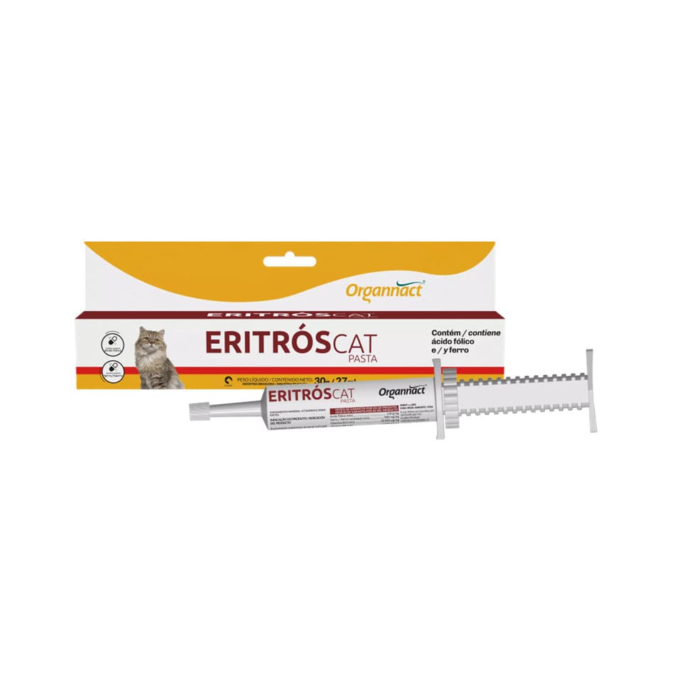 Eritrós Cat Pasta Vitamina Para Gatos Organnact 27ml 30g