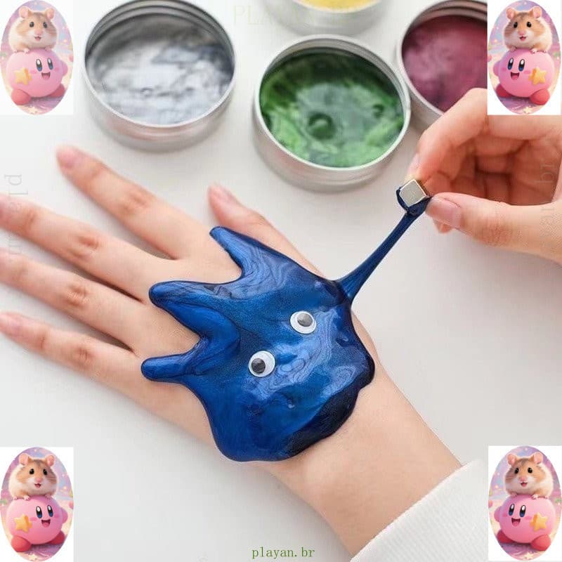 Massa Magnética De silicone Para Andorinha De Barro Saltitante Brinquedos Educativos Crianças