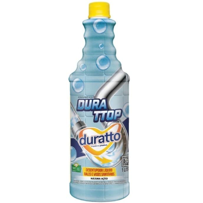 Desentupidor Liquido Ralos Pias Vasos Durattop 1L Duratto