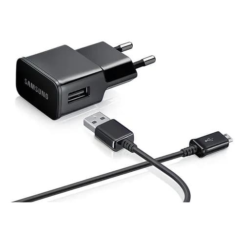Carregador Samsung Original Turbo Micro USB Preto Novo NF