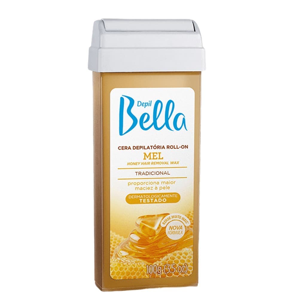 Cera Depilação Roll On Depil Bella Mel Depilatória Refil 100g