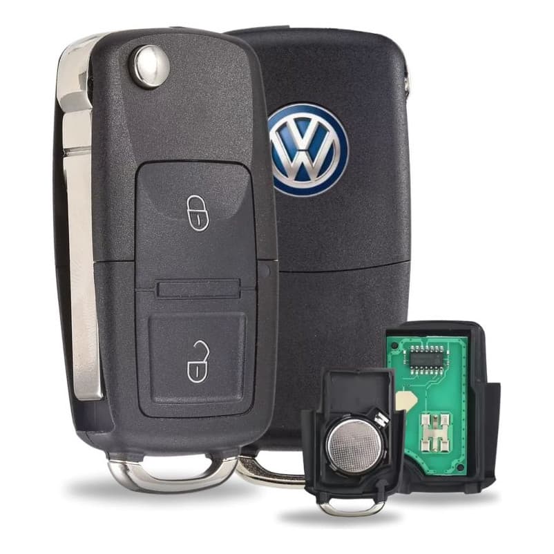 Chave Canivete Positron Volkswagen Golf Bora Polo Passat G5 2 Botões