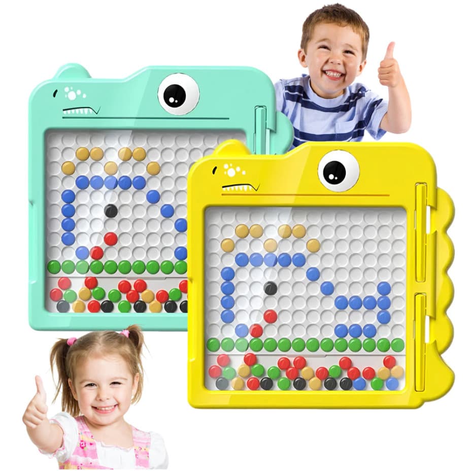 Brinquedo Magnético Infantil  Lousa Dino com Cartões Educativos
