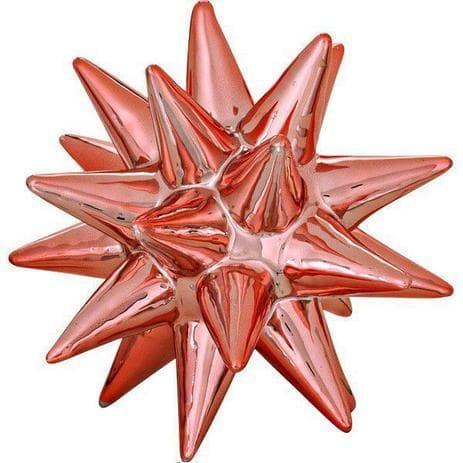 Ouriço Decorativo em Ceramica Rose GOLD Grande MART 08723