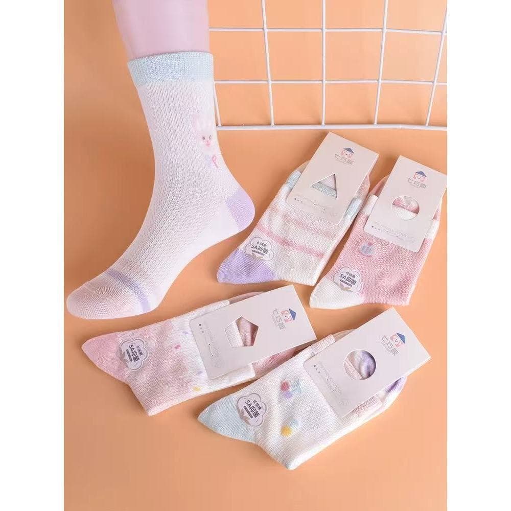 Kit 10 Pares Meia Infantil Estampadinha\lisa menino e menina de criança