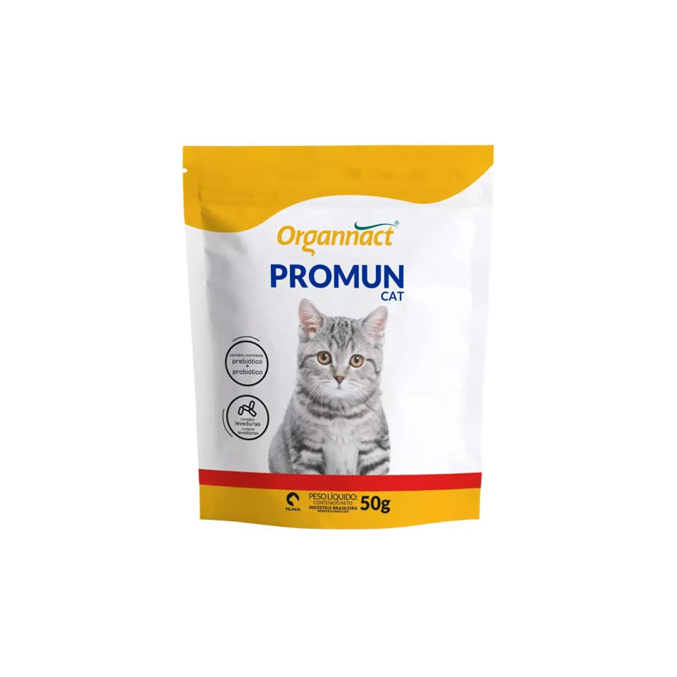 Promun Cat Suplemento Vitamínico Prebiotic Organnact 50g