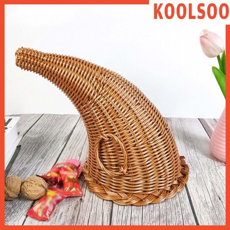 [Koolsoo] Cesta De Cornucópia De Ação De Graças , Outono , Decoração De Mesa Decorativa , Doces