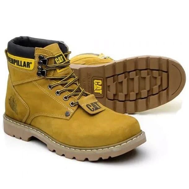 BOTA CATERPILLAR EM COURO 850  SOLADO DE BORRACHA CLASSICA