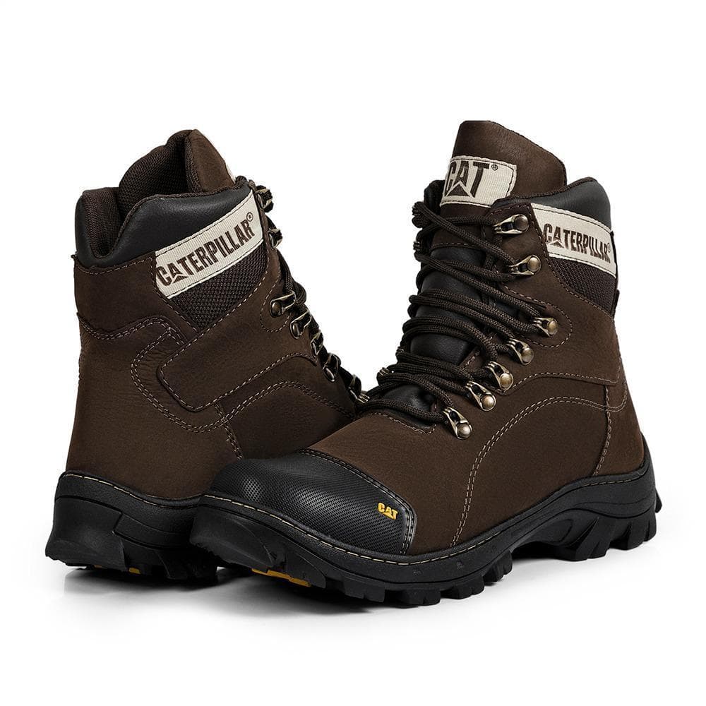 Bota Caterpillar X3 Masculina Couro- Estilo e Resistência Que Duram