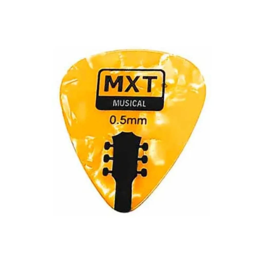 KIT 3 PALHETA P/VIOLÃO 0.5MM AMARELA