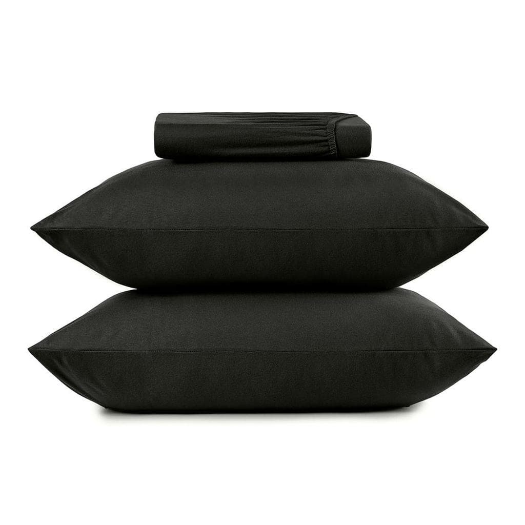 Jogo de Cama Queen 3 Peças Altenburg Malha Fio Penteado Preto Primitivo