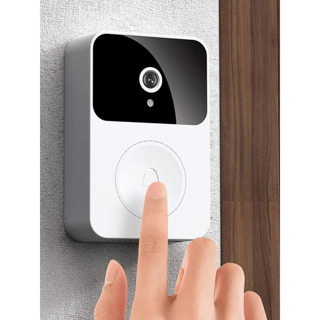 Campainha Com Câmera Vídeo Porta Sem Fio Wi-Fi HD Inteligente Smart Home Pelo Celular Recarregável