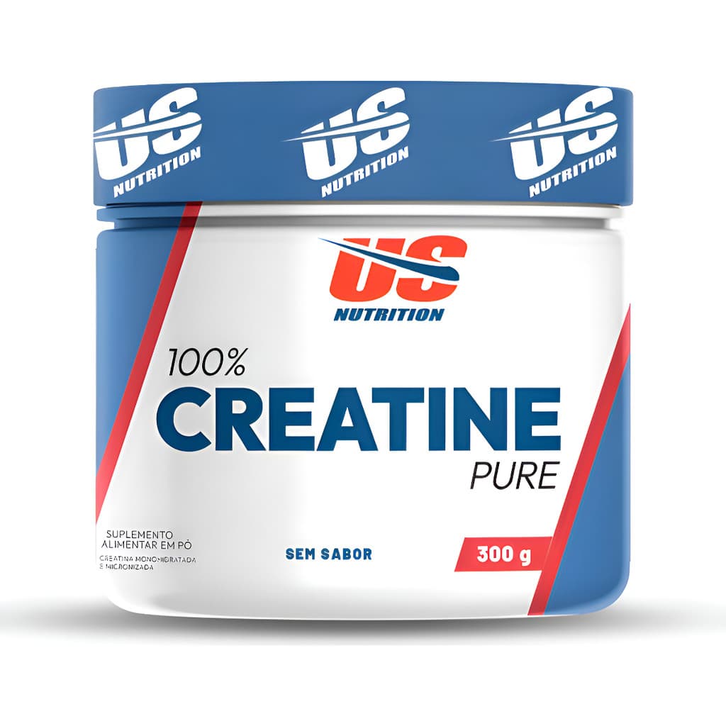 Creatina Monohitradata 100% Pura 300g - US Nutrition + Força